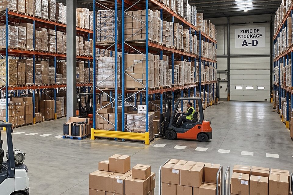 Vitrolles, entrepôt de stockage Transcourrier